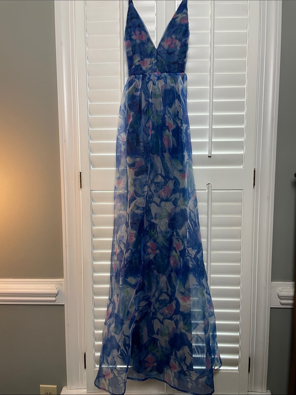 Lulus Floral Maxi Dress Adjustable Straps